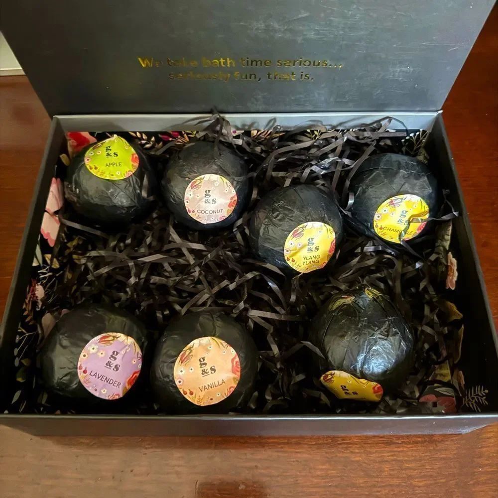 Bath Bomb Gift Set - Black